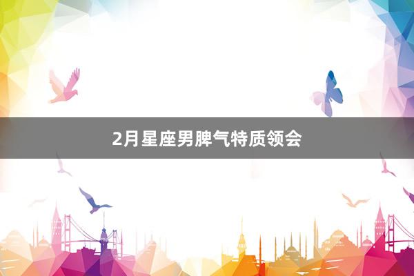 2月星座男脾气特质领会